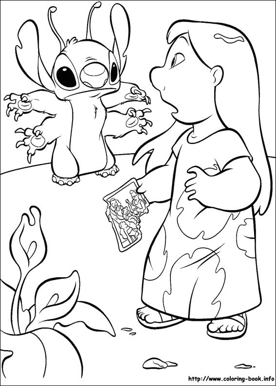 Lilo and Stitch coloring picture